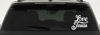 Love like Jesus Vinyl Car or Truck Window Decal Sticker (White)