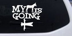 My Ass is Going Fishing Funny Vinyl Car or Truck Window Decal Sticker