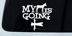 My Ass is Going Fishing Funny Vinyl Car or Truck Window Decal Sticker