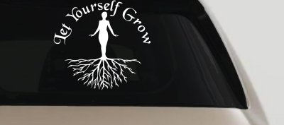 Let Yourself Grow Car or Truck Window Vinyl Decal Sticker