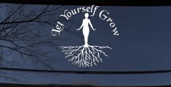 Let Yourself Grow Car or Truck Window Decal Sticker