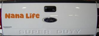 Nana Life Car or Truck Window Decal Sticker (Nut Brown)