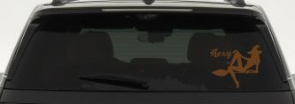 Hexy Sexy Witch Car or Truck Window Vinyl Decal Sticker (Copper)