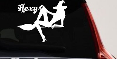 Hexy Sexy Witch Car or Truck Window Vinyl Decal Sticker