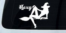 Hexy Sexy Witch Car or Truck Window Decal Sticker