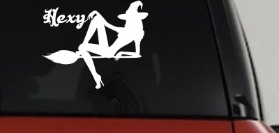 Hexy Sexy Witch Car or Truck Window Vinyl Decal Sticker
