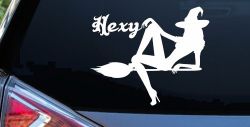 Hexy Sexy Witch Car or Truck Window Decal Sticker