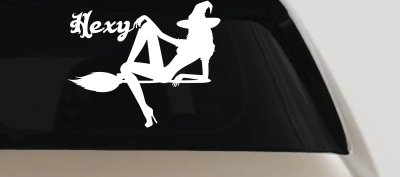 Hexy Sexy Witch Car or Truck Window Vinyl Decal Sticker