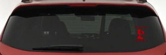 Fairytale Kisses Magical Wishes Car or Truck Window Vinyl Decal Sticker (Red)