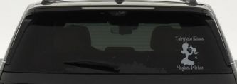 Fairytale Kisses Magical Wishes Car or Truck Window Vinyl Decal Sticker (Telegrey)