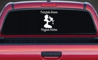 Fairytale Kisses Magical Wishes Car or Truck Window Decal Sticker