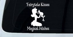 Fairytale Kisses Magical Wishes Car or Truck Window Decal Sticker
