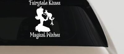Fairytale Kisses Magical Wishes Car or Truck Window Vinyl Decal Sticker
