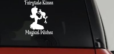 Fairytale Kisses Magical Wishes Car or Truck Window Vinyl Decal Sticker