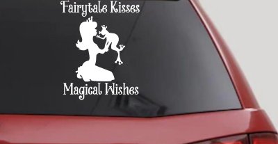 Fairytale Kisses Magical Wishes Car or Truck Window Vinyl Decal Sticker