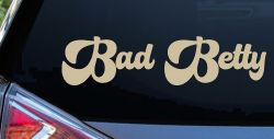 Bad Betty Car or Truck Window Vinyl Decal Sticker (Desert Sand)