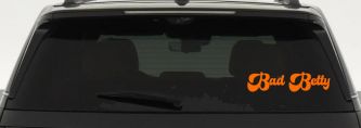Bad Betty Car or Truck Window Vinyl Decal Sticker (Orange)