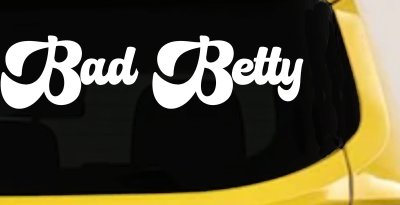 Bad Betty Car or Truck Window Vinyl Decal Sticker