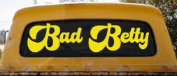 Bad Betty Car or Truck Window Vinyl Decal Sticker (Yellow)