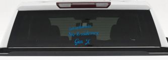 Lots of Memories No Evidence Gen X Car or Truck Window Vinyl Decal Sticker (Sky Blue)