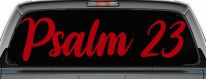 Psalm 23 The LORD is my shepherd Car or Truck Window Vinyl Decal Sticker (Red)