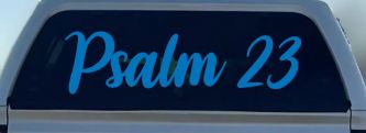 Psalm 23 The LORD is my shepherd Car or Truck Window Vinyl Decal Sticker (Sky Blue)