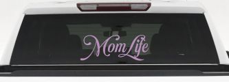 Mom Life Car or Truck Window Vinyl Decal Sticker (Lilac)