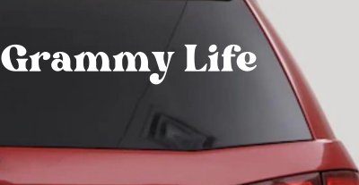 Grammy Life Car or Truck Window Vinyl Decal Sticker