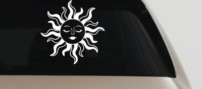 Sun Lady Car or Truck Vinyl Window Decal Sticker