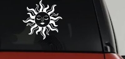 Sun Lady Car or Truck Vinyl Window Decal Sticker