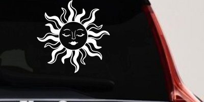 Sun Lady Car or Truck Vinyl Window Decal Sticker
