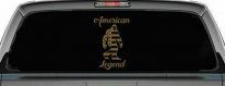 Bigfoot American Legend Car or Truck Vinyl Window Decal Sticker (Gold)