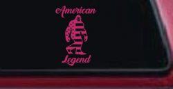 Bigfoot American Legend Car or Truck Vinyl Window Decal Sticker (Hot Pink)