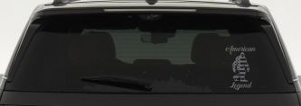 Bigfoot American Legend Car or Truck Vinyl Window Decal Sticker (Silver)