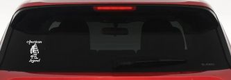 Bigfoot American Legend Car or Truck Vinyl Window Decal Sticker (White)