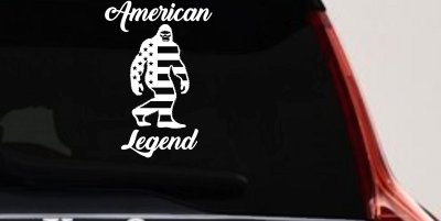 Bigfoot American Legend Car or Truck Vinyl Window Decal Sticker