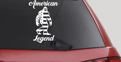 Bigfoot American Legend Car or Truck Vinyl Window Decal Sticker