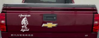 Bigfoot American Legend Car or Truck Vinyl Window Decal Sticker (White)