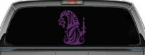 Christmas Gnome Car or Truck Vinyl Window Decal Sticker (Violet)