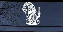 Christmas Gnome Car or Truck Vinyl Window Decal Sticker