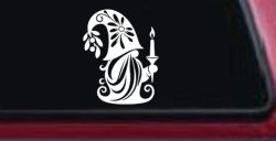 Christmas Gnome Car or Truck Vinyl Window Decal Sticker