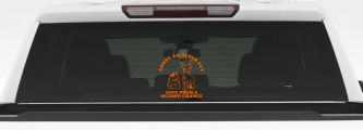 Adopt Older Pets Give Them a Second Chance Car or Truck Vinyl Window Decal Sticker (Orange)