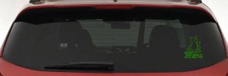 Sassier Than A Barn Cat With A New Litter Car or Truck Vinyl Window Decal Sticker (Lime)