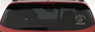 Dont Poke The Bear Especially If He Owns A Shotgun Car or Truck Vinyl Window Decal Sticker (Desert Sand)