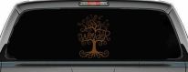 Rooted in Wander Swirl Tree Car or Truck Vinyl Window Decal Sticker (Copper)