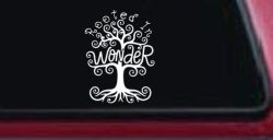 Rooted in Wander Swirl Tree Car or Truck Vinyl Window Decal Sticker