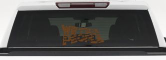 We The People Waving Tattered American Flag Car or Truck Vinyl Window Decal Sticker (Copper)