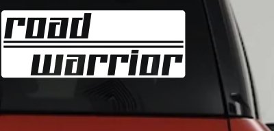 Road Warrior Car or Truck Vinyl Window Decal Sticker