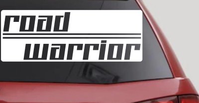 Road Warrior Car or Truck Vinyl Window Decal Sticker