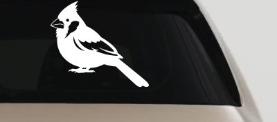 Cardinal Bird Car or Truck Vinyl Window Decal Sticker